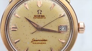 vintage omega seamaster 18k gold watch