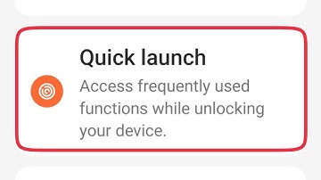 Quick launch in OnePlus Mobile