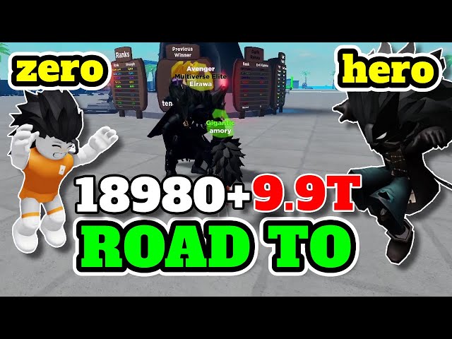 From Noob to Pro - I Got 18980 + 9.9T | Muscle Legends Roblox class=