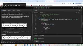Leetcode 817. Linked List Components (linked list)