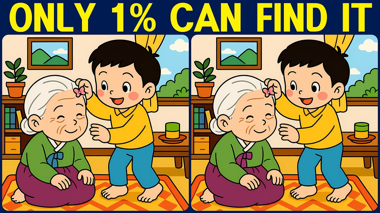 [Spot the Difference Brain Training] The subtle differences will test your attentiveness.