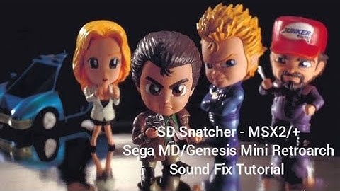 SD Snatcher (MSX2/+) Sound Fix On Sega Genesis / Mega Drive Mini #Retroarch #msx #konami
