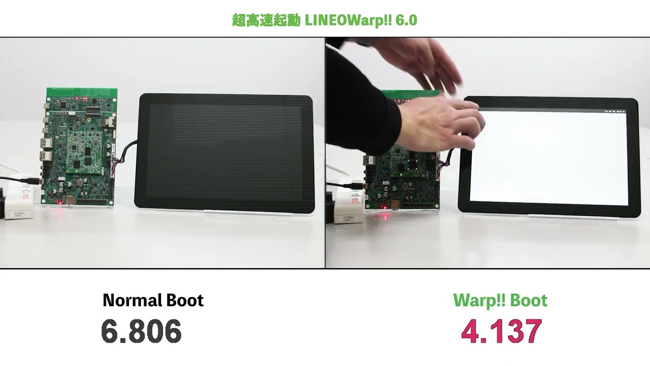 NXP MCIMX93-EVK (Cortex-A55 x 2)  : Warp!! 6.0