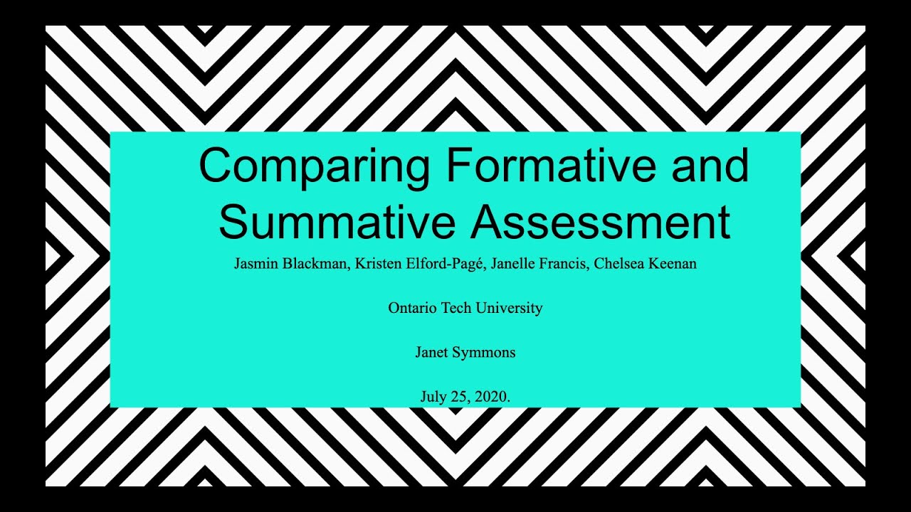 Comparing Formative and Summative Assessment - YouTube