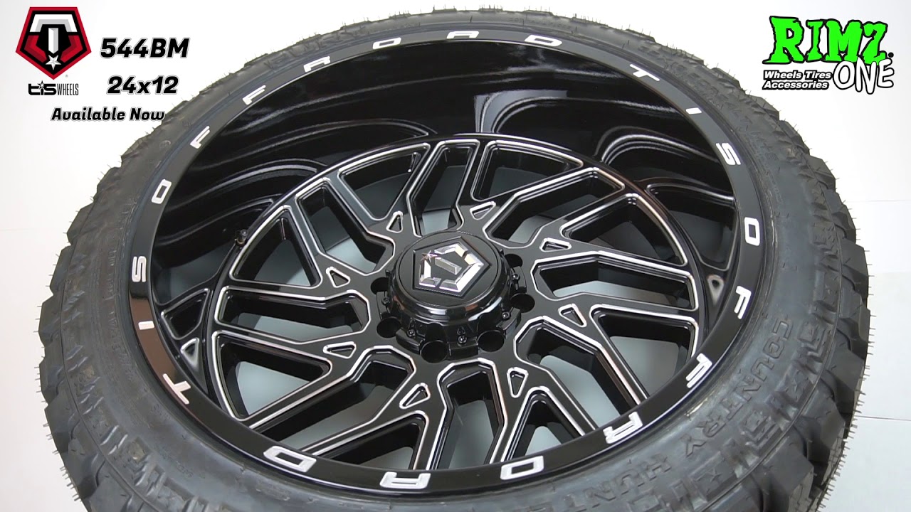 Tis 544bm 24x12 W Fury Offroad Mt Youtube