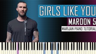 How To Play: Maroon 5 ft. Cardi B - Girls Like You | Piano Tutorial + Sheets chords