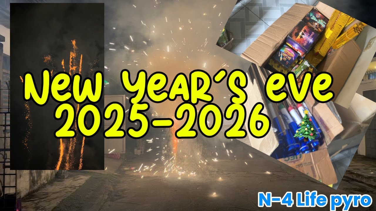 New year's eve celebration 2025-2026, Caloocan Philippines (Raw video Fireworks/Firecrackers)