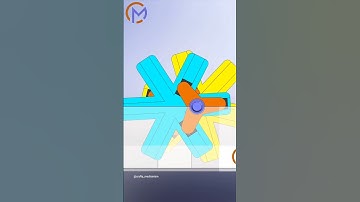 Coulisse mechanism 🔥| #mechanical principles | #physics #simulation #cad #satisfying #solidworks