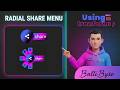 Radial Share Button ❤️‍🔥 Animation 😉 with CSS | HTML &amp; CSS