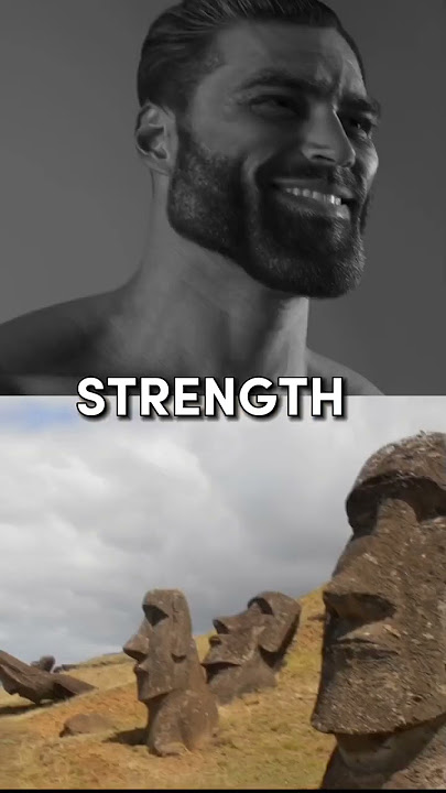 Gigachad Vs Moai Statue | Gigachad vs Moai #gigachad #chad #moai  #shorts