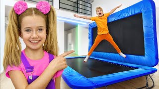 Slava turned house into trampoline park & plays with inflatable toys by Smile Family 7,714 views 2 months ago 33 minutes