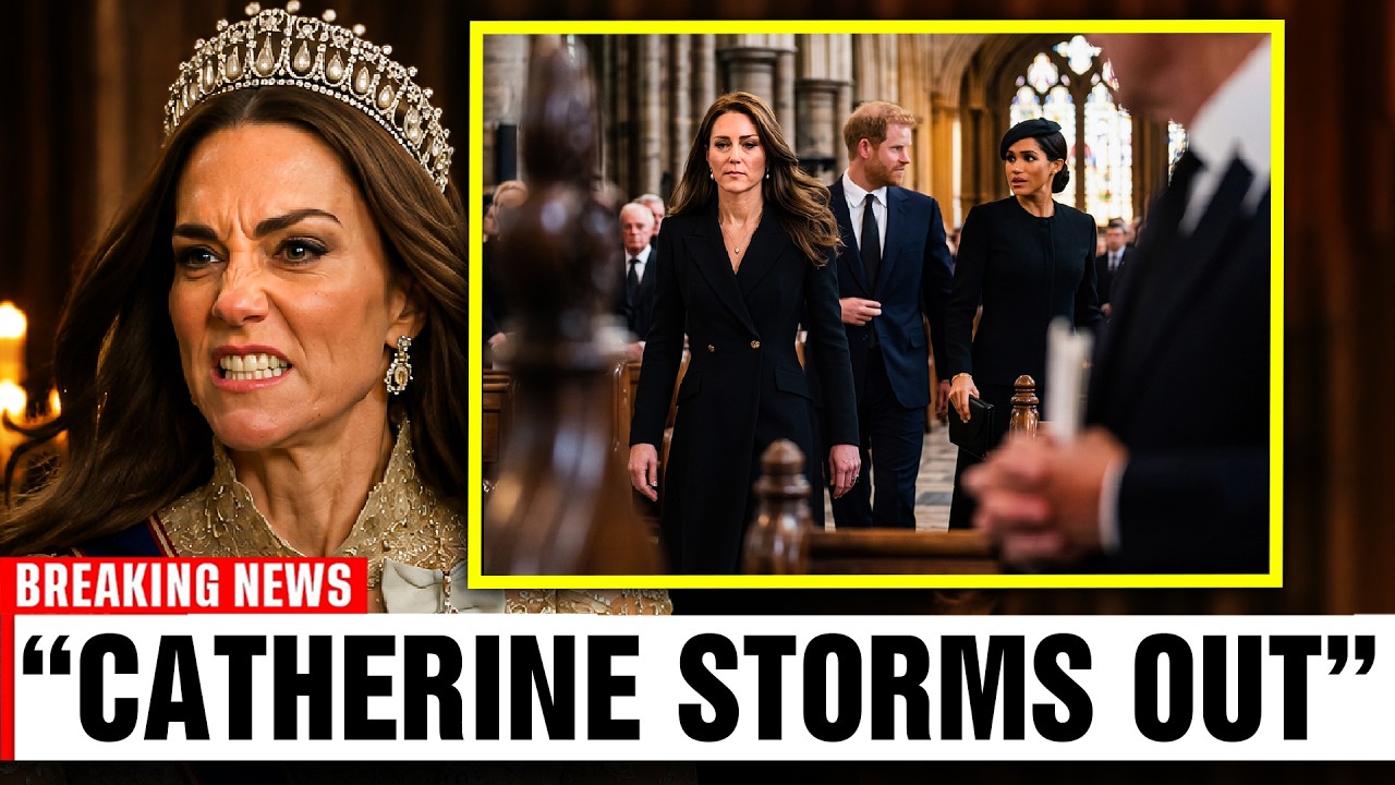 1 MIN AGO: Catherine STORMS OUT Of Windsor Chapel The Moment Meghan Enters Her Pew
