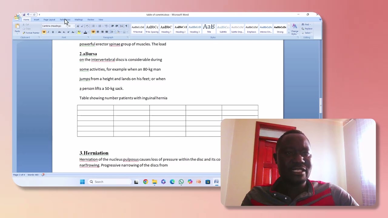 How to create list of figures and table 