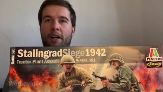 Unboxing Italeri 6193 Stalingrad Siege 1942 172 Battle Set