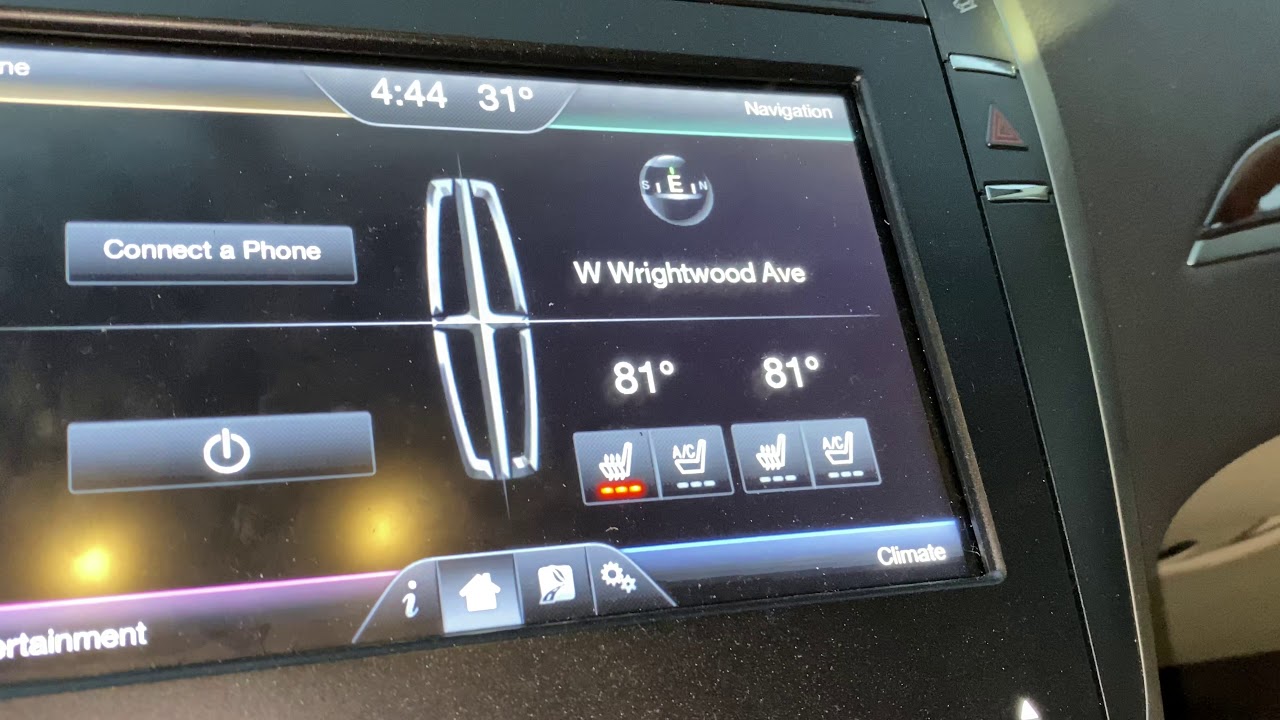 Lincoln MKZ - Air conditioner and heater controls - YouTube