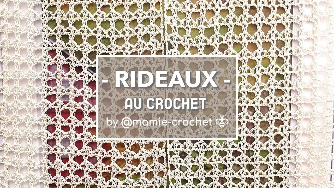 Comment faire DES RIDEAUX POUR DEBUTANTES AU CROCHET TUTO pas a pas facile  #mamiecrochet 