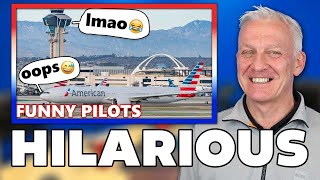 Funniest Pilots And Controllers Compilation Funny Atc Reaction Office Blokes React