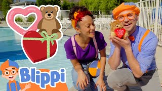 blippis valentines day sink or float fun and educational videos for kids