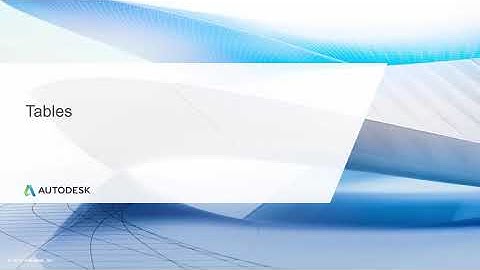 Cert Prep for Autodesk Pro Civil 3D  Infrastructure Design Lesson 3: Tables