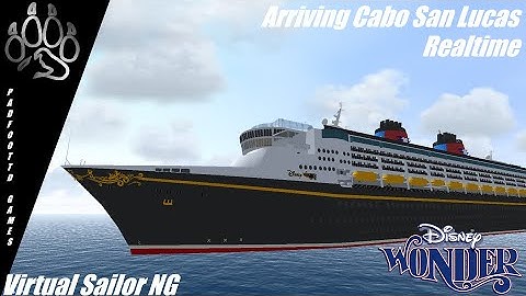 Virtual Sailor NG |Disney Wonder Arrival into Cabo San Lucas in real time | Ship Simulator