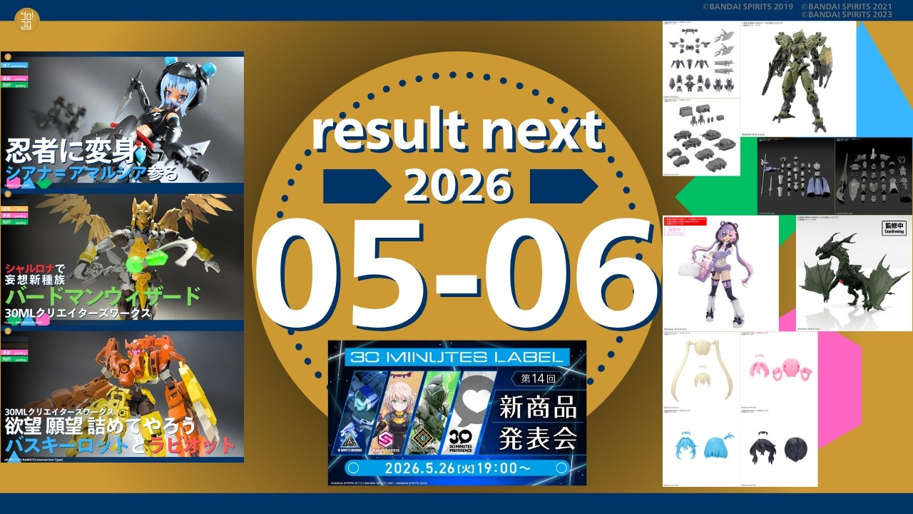 30ML] result next 05-06 ~Looking Back, New Products, and Watching