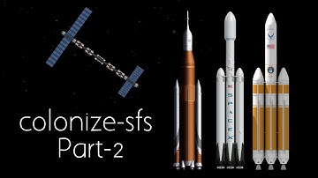 sfs moon space station | solar arrays docking and extra modules docking | colonize-sfs part 2
