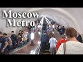 Moscow Metro: Big Trip from Tulskaya to Komsomolskaya with Different Russia 2019