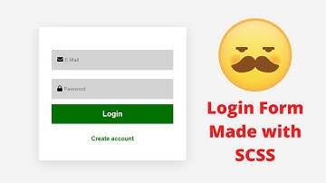 SCSS Login form tutorial [001#]