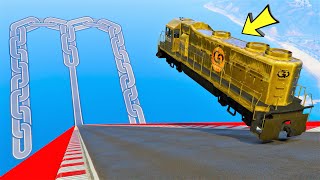 GTA 5 ONLINE 🐷 MEGA RAMPA CON TRENO 999.999% INCREDIBILE !!! 🐷 DAJE !!