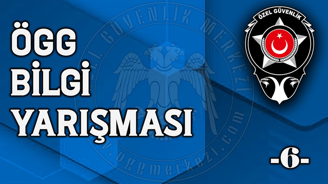 ÖZEL GÜVENLİK BİLGİ YARIŞMASI | #Özel #Güvenlik #Sınav #Soruları