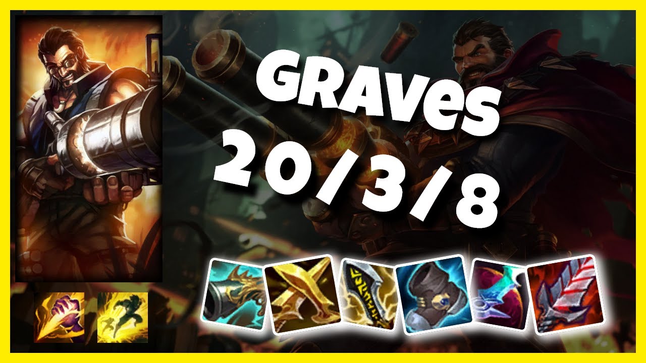 Graves vs Gragas EU Challenger JUNGLE (20/3/8) Gameplay Replay - Patch 10.23