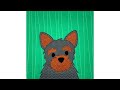 How to Assemble the Yorkshire Terrier Applique Block
