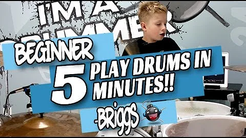 How to Play Drums in 5 Minutes Beginner Drum Lesson