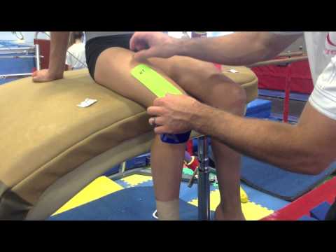 kt tape application flexor hip knee