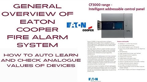 Eaton/Cooper Fire Alarm System AUTOLEARN/ANALOGUE LEVEL GUIDE #fas#cooper#2024 #eaton#fire#safety