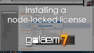 Installing a node-locked license