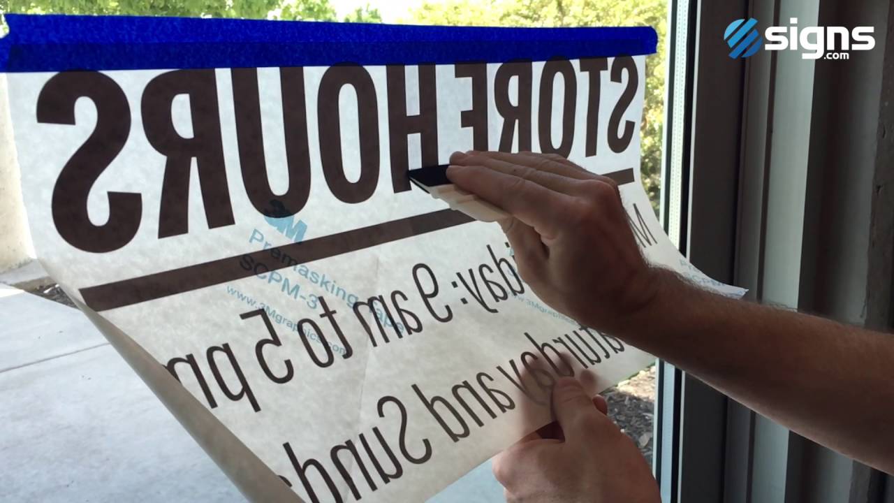 How To Apply Decals Signs Com Blog