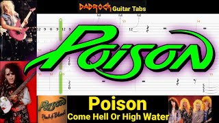 Come Hell Or High Water - Poison - Lead Guitar TABS Lesson