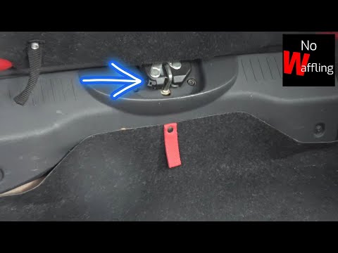 How to Manually open up Rear Tailgate in Fiat 500 if Battery Flat