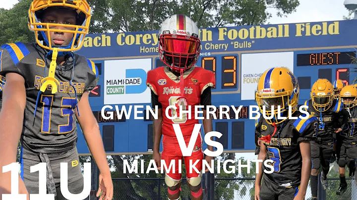 🔥(11U ACTION) GWEN CHERRY BULLS🤘🏾vs MIAMI KNIGHTS♞ #explore #cameramanced #love #miamifootball