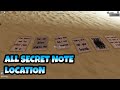 All secret notes location  roblox a dusty trip