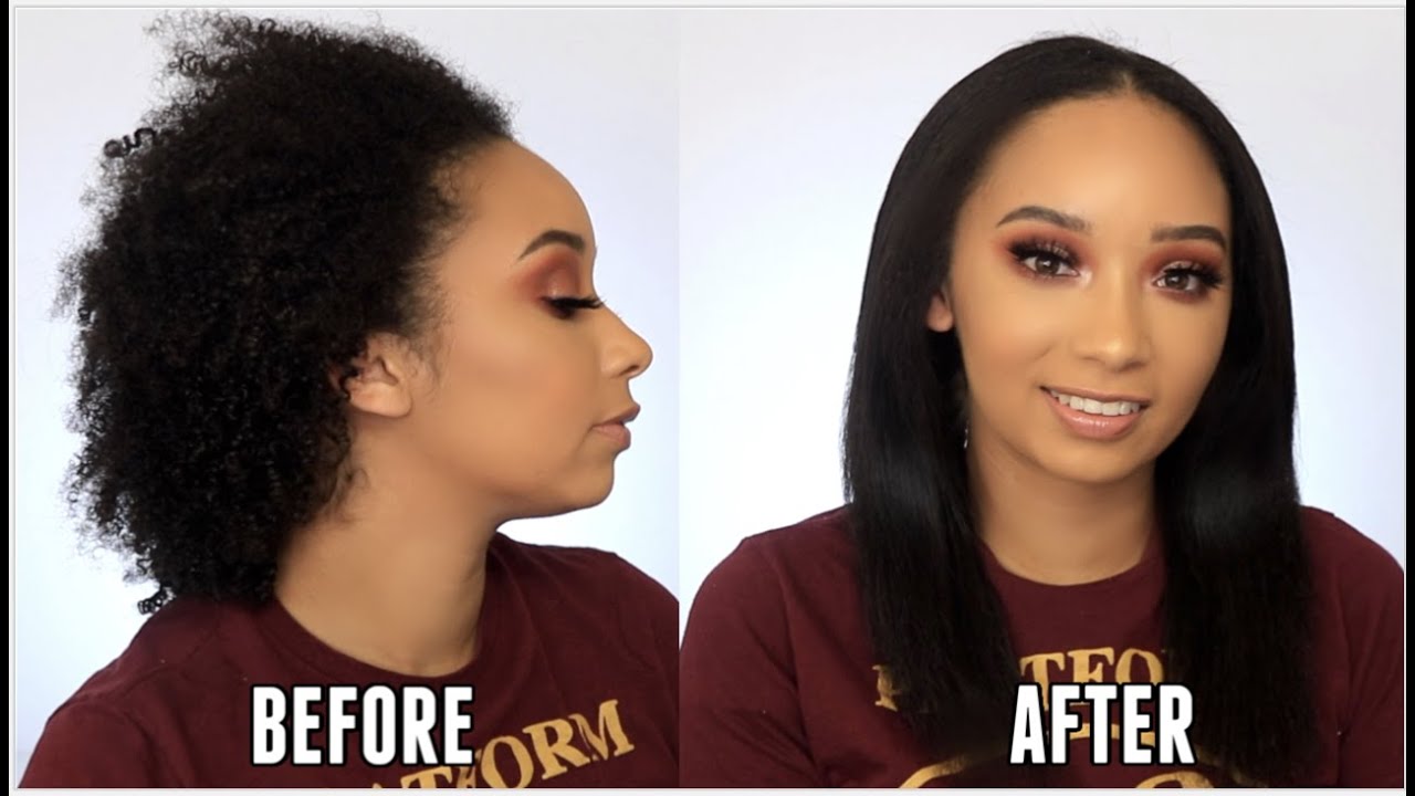 Straightening My Hair for The First Time In 2 Years! 😱 - YouTube
