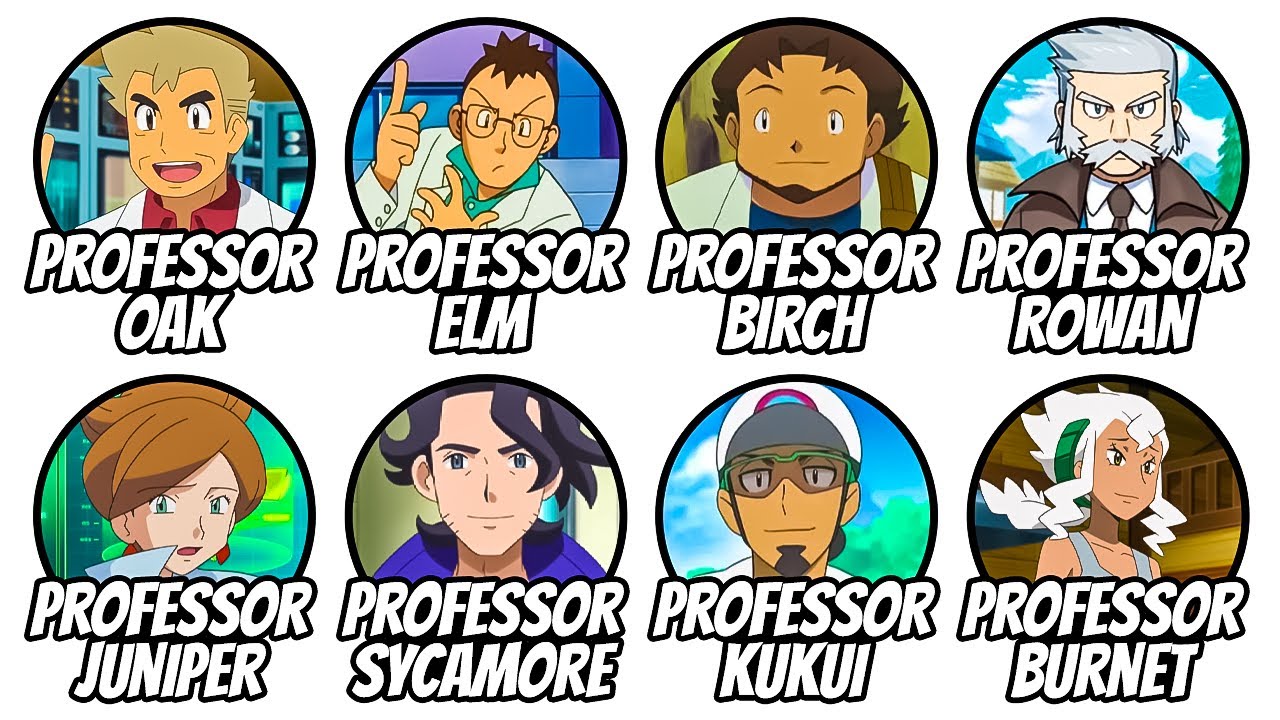 Every Pokémon Professor Explained in 11 Minutes - YouTube
