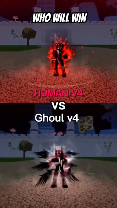 Human V4 vs. Ghoul V4 – Which One is the BEST? 🏃‍♂️💀🔥 #bloxfruits #robloxshorts