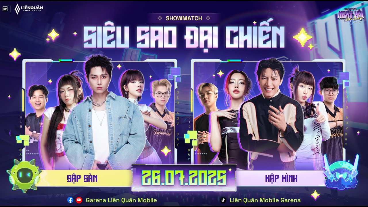 SHOWMATCH NGÀY HỘI LIÊN QUÂN - SIÊU SAO ĐẠI CHIẾN