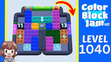 Color Block Jam Level 1040 Solution Walkthrough