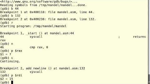 CS 2810: Mandelbrot part 1: debugging with gdb