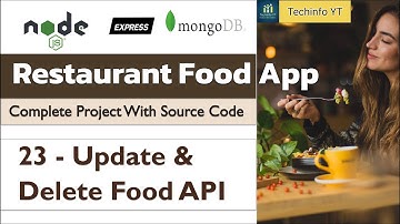 Update And Delete Foods API Nodejs Restaurant project | Node js Project | Master node js 2024