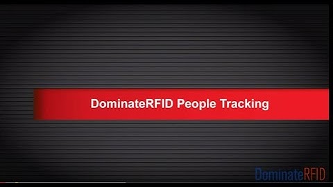 RFID People Tracking by DominateRFID