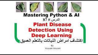 Python in Arabic #87 Plant Disease Detection اكتشاف امراض النباتات بالتعلم العميق